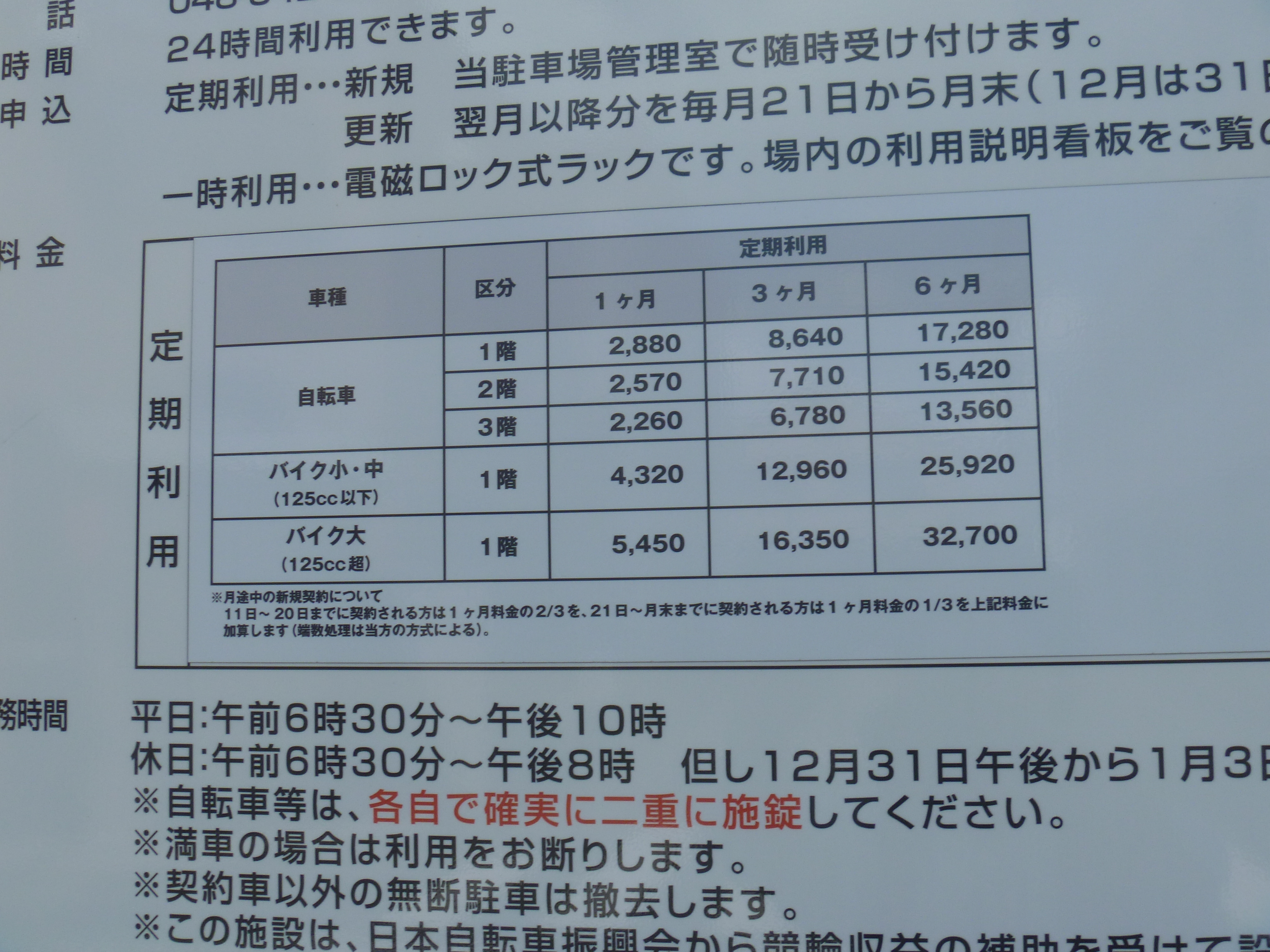 鴻巣駅 エルミこうのすの駐輪場の料金は どこが最安 鴻巣ダイアリー